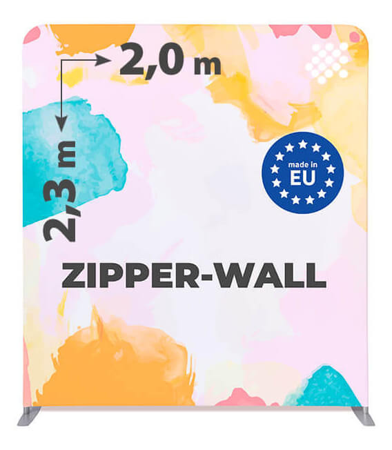 Tekstylna ścianka reklamowa prosta 200 x 230 cm - EU